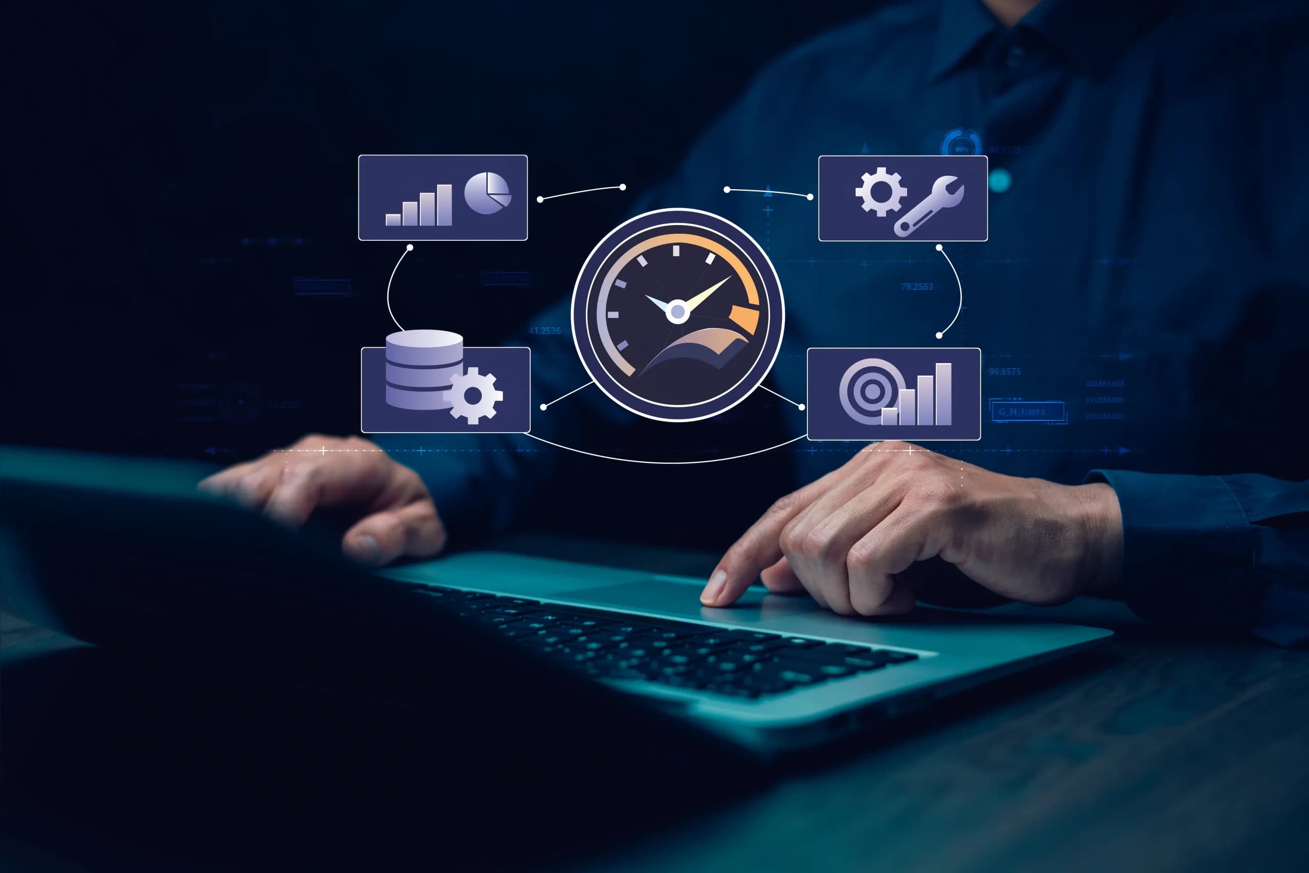Operational performance monitored through connected data dashboards