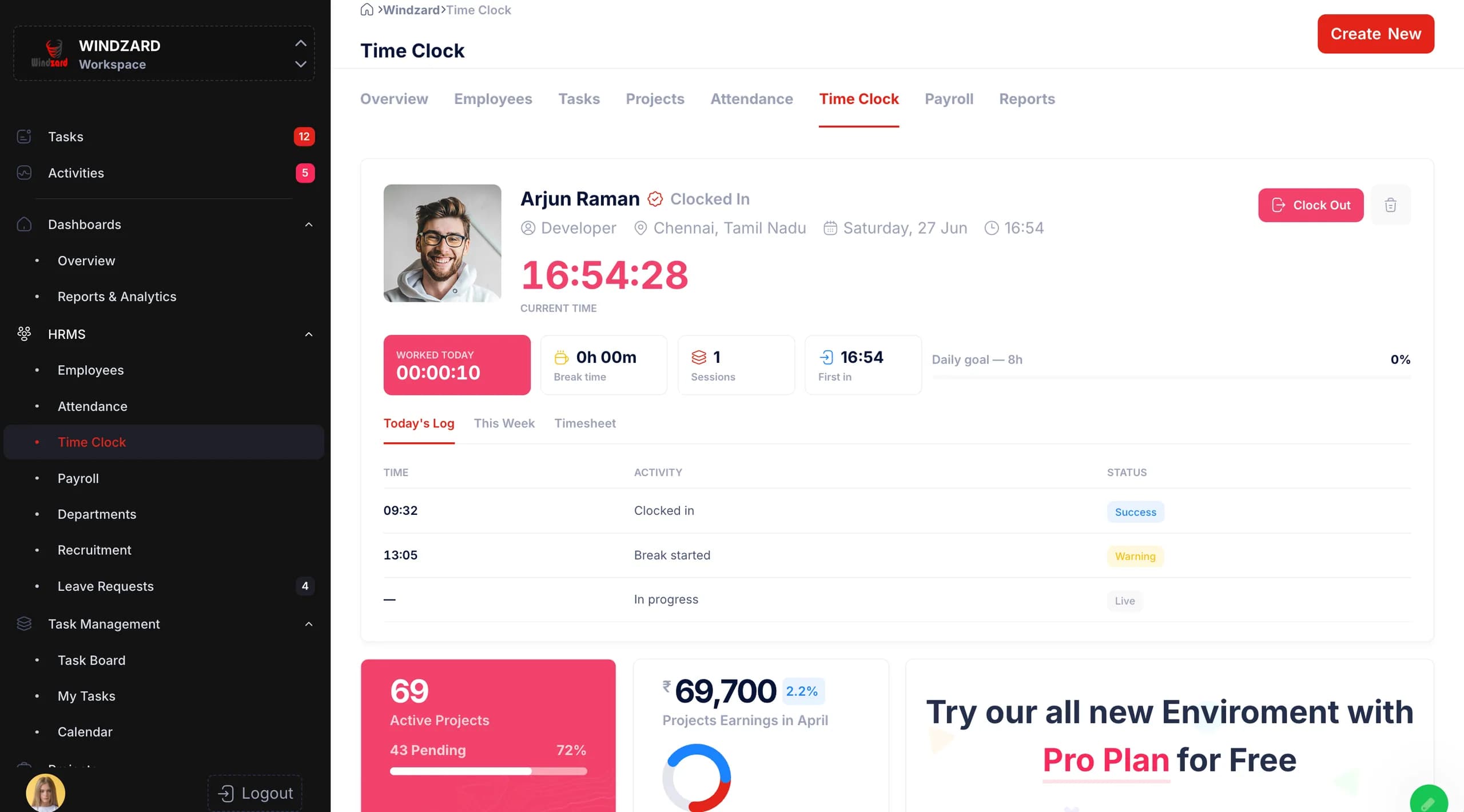 Windzard — Enterprise HR, Finance, Work & Events Platform