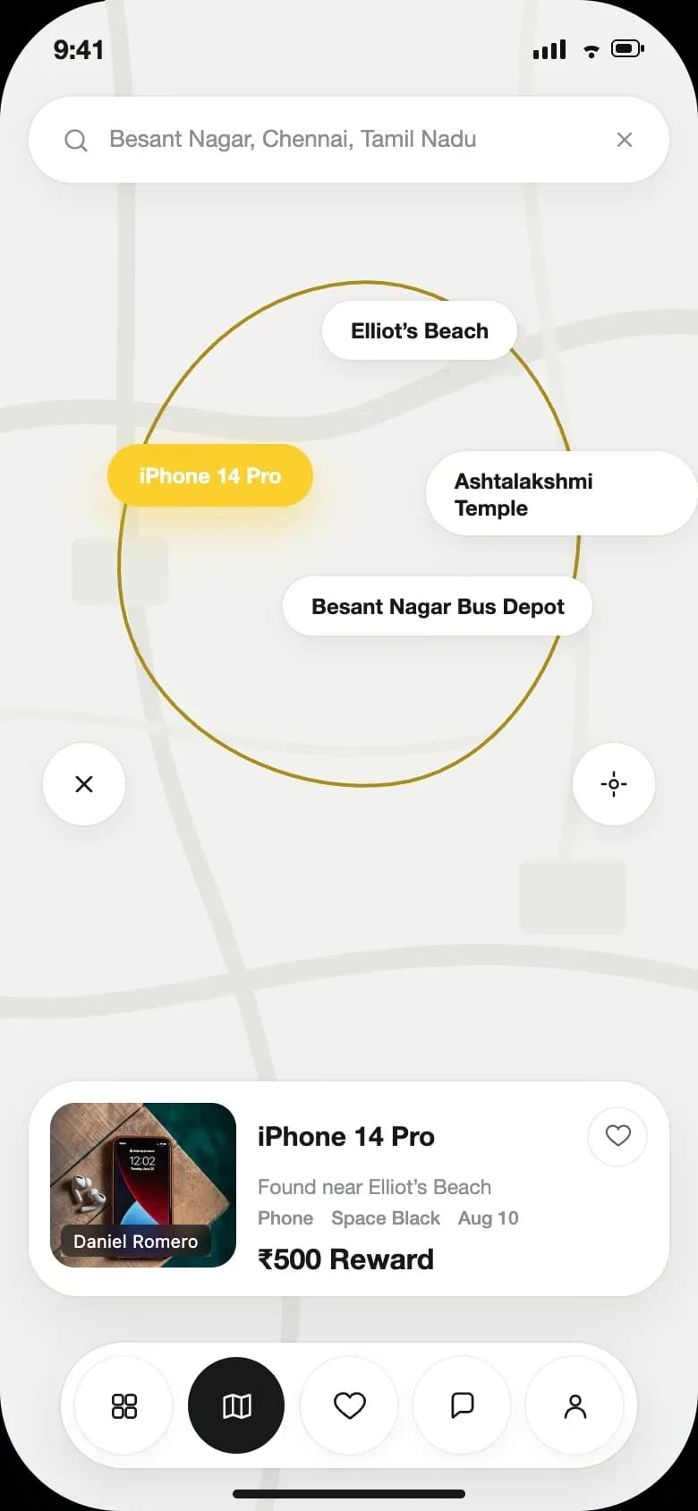 Map search